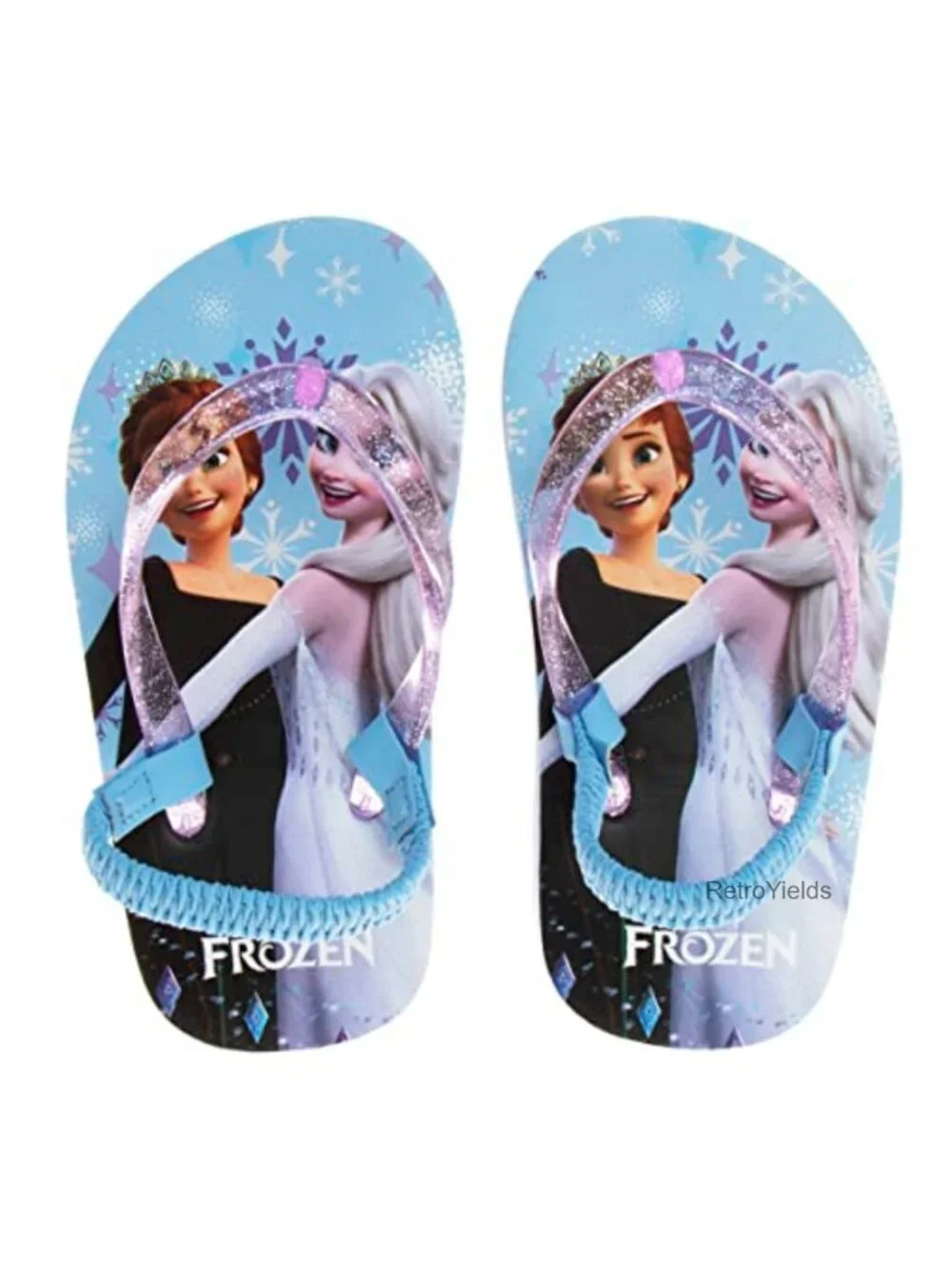 Disney Frozen Elsa Anna Girls Flip Flop Sandals Quick Dry Kids Water Shoes